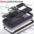 thumbnail image 7 of LeYi Kickstand Fashion Cell Phone Case for Samsung Galaxy S23 FE, Black, 7 of 7