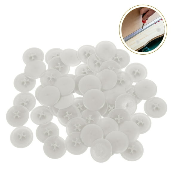 WASHWEPE 1000pcs Screw Hole Covers For Furniture Plugs For Cabinets Easy Installation Assorted For Concealing Screw