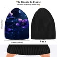 thumbnail image 4 of BZSMCE Winter Beanie Hats Warm Cozy Cap Starry Blossom Pattern, 4 of 7