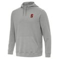 thumbnail image 2 of Men's Antigua Heather Gray Stanford Cardinal Cloud Pullover Hoodie, 2 of 3