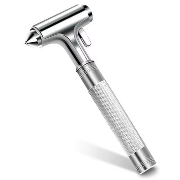 Car Safety Hammer Car Window Breaker Emergency Hammer with Seat Belt Cutter for Auto Rescue Escape Life Saver Hammer,1 * Safety Hammer,Silver