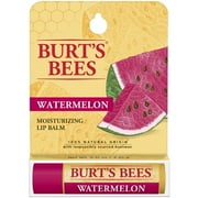 Burt's Bees 100% Natural  Moisturizing Lip Balm with Beeswax, Watermelon, 1 Tube