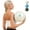 White, variant on MEIBU Pilates Ball 10-inch Core Ball, Anti-explosion and Anti-slip Mini Yoga Ball, suitable for Pilates, Yoga, Core Training, Physical Therapy, Balance, Stability, Stretching Exercises