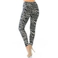 thumbnail image 2 of Buttery Soft Zebra Extra Plus Size Leggings - 3X-5X (XPlus One Size,Black), 2 of 2