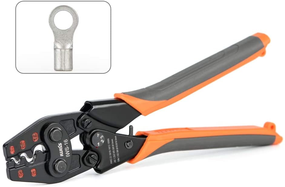 9" Ratchet Crimpers Insulated Terminal Crimping Tool Heavy Duty Electrical Plier 