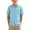 Light Blue, variant on kids button down shirt Children's Summer Turn-down Collar Short Sleeves T-shirt Top Kids
