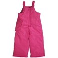 thumbnail image 3 of Weathertamer Toddler & Girls Adjustable Shoulder Strap Bib Pant Snowpants 40058-4 (Pink), 3 of 3