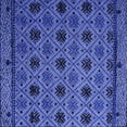 thumbnail image 1 of Ahgly Company Indoor Square Abstract Blue Modern Area Rugs, 6' Square, 1 of 4