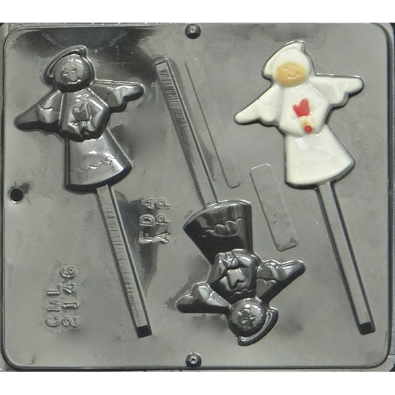 2146 Angel Lollipop Chocolate Candy Mold