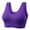 Dark Purple, variant on YUNCITY Wireless Bras Women Large Size Underwear Thin Bra Sports Yoga Underwear Comfy Bra Dark Purple