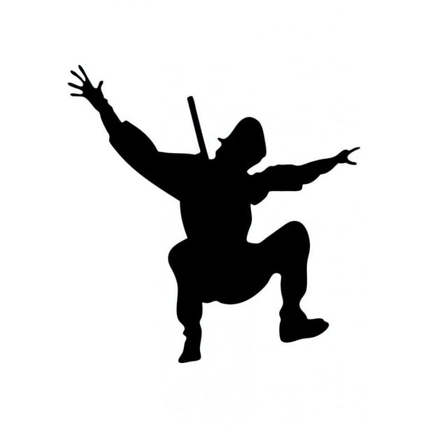 Wallmonkeys Action Ninja Silhouette - 7 Peel and Stick Wall Decals ...