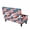 American Flag 3, variant on TSOVTHRID Cherry Blossom Watercolor Pattern Rectangle Ottoman Slipcover, Stretch Ottoman Covers for Folding Storage Stool Soft Foot Stool Cover with Elastic Bottom for Home Decor, S