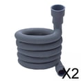thumbnail image 1 of Tubo de Desagüe para lavadora perfecl Adaptador universal 1 2 Metros de Longitud 2 piezas, 1 of 7