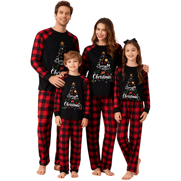 Christmas Pajamas for Family Christmas Pjs Matching Sets Holiday Nightwear Jammies