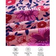 thumbnail image 4 of SURJDE Womenu2019s Summer Wrap V Neck Bohemian Floral Print Ruffle Swing A Line Beach Mini Dress, 4 of 7
