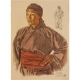 thumbnail image 2 of Alexander Evgenievich Yakovlev 14x18 Gold Ornate Wood Frame and Double Matted Museum Art Print Titled - Our Mongoli Kumbo Guide (1931), 2 of 4