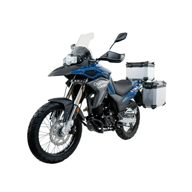 MOTOCICLETA ADVENTURE CROSS COUNTRY DINAMO AZUL