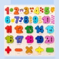 thumbnail image 1 of Rompecabezas de números del Aprendizaje Habilidad de lo Montessori Tablero de aprendizaje de matemáticas Juguetes CUTICAT tablero de rompecabezas de números de matemáticas, 1 of 8