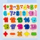 thumbnail image 3 of Número Rompecabezas Cognición Motor Habilidad Montessori de aprendizaje de matemáticas Actividad Juguetes para de 3 4 5 Sunnimix tablero de rompecabezas de números de matemáticas, 3 of 8