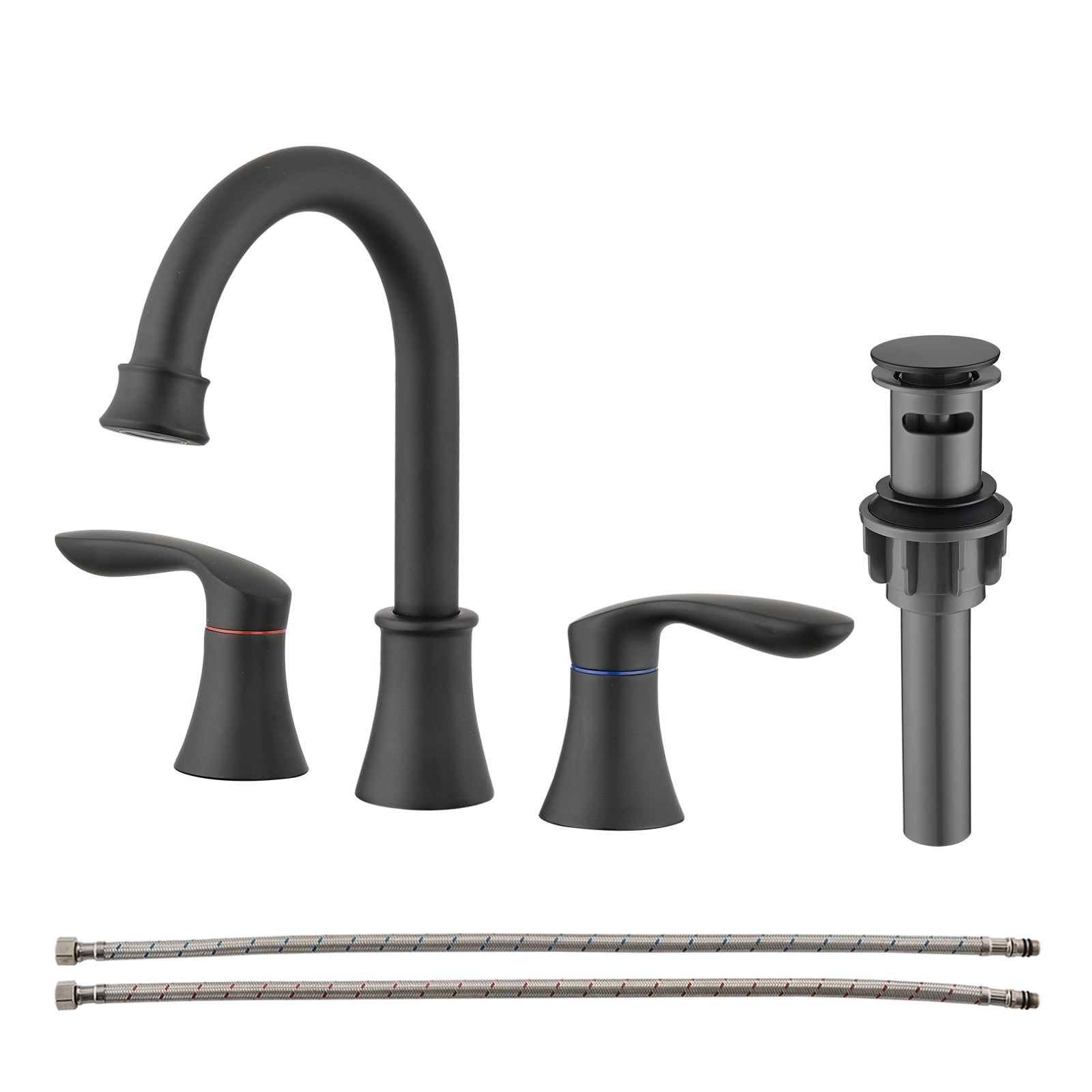 Widespread Bathroom Faucet for Sink 3 Hole, Two Handle 8 inch Bathroom