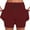 Wine, variant on Fashion Olyvenn Skorts for Womens Tummy Control High Waist Tennis Shorts Dressy Casual Athletic Tennis Mini Skirts with Pockets Black XL