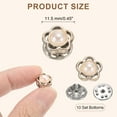 thumbnail image 2 of 10 Conjuntos de Botones de Broche, Botones de 11.5 mm Sin Coser, Broches Desmontables para Ropa, Blusas, Abrigos (Negro), 2 of 7