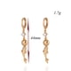 thumbnail image 5 of 1 par de pendientes de circonita con forma de delfín para mujer, con personalidad, temperamento sencillo y elegante, joyería decorativa (dorada), 5 of 5