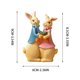 thumbnail image 3 of CaiYueKe Easter Bunny Decorations Resin Figurines Home Decor Spring Ornaments Cute Bunny Statue Holiday Tabletop Decor for Living Room Bedroom Party Gift Ideas, 3 of 7