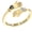 Gold-color, variant on Lovely Matching Couple Rings Embracing Designs Cubic Zirconia Comfortable Fit For Women Men