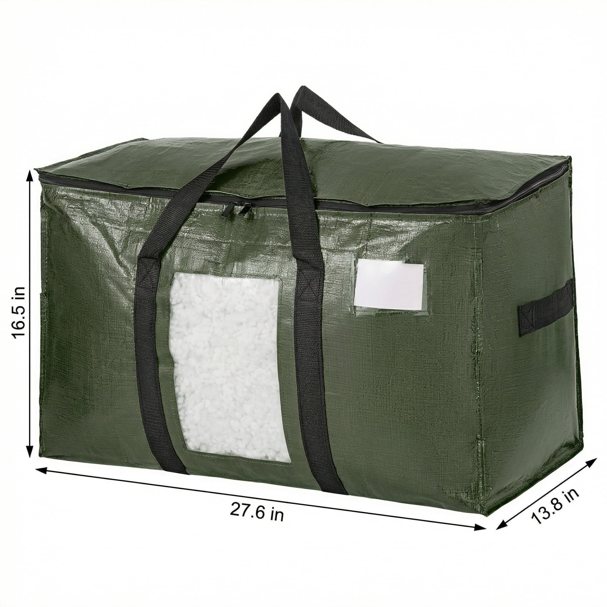 Unique Bargains Storage Bags for and Closet with Handles Green 27.56"x13.78"x16.54"