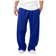 thumbnail image 3 of Grey Sweatpants Baggy Black Sweatpants Men's Baggy Sweatpants Wide Leg Lounge Sweat Pants with Pockets, 3 of 6
