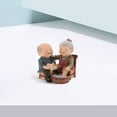 thumbnail image 4 of WHAMVOX  Resin Couple Figurines Anniversary Wedding Cake Topper Elder Elderly, 4 of 8