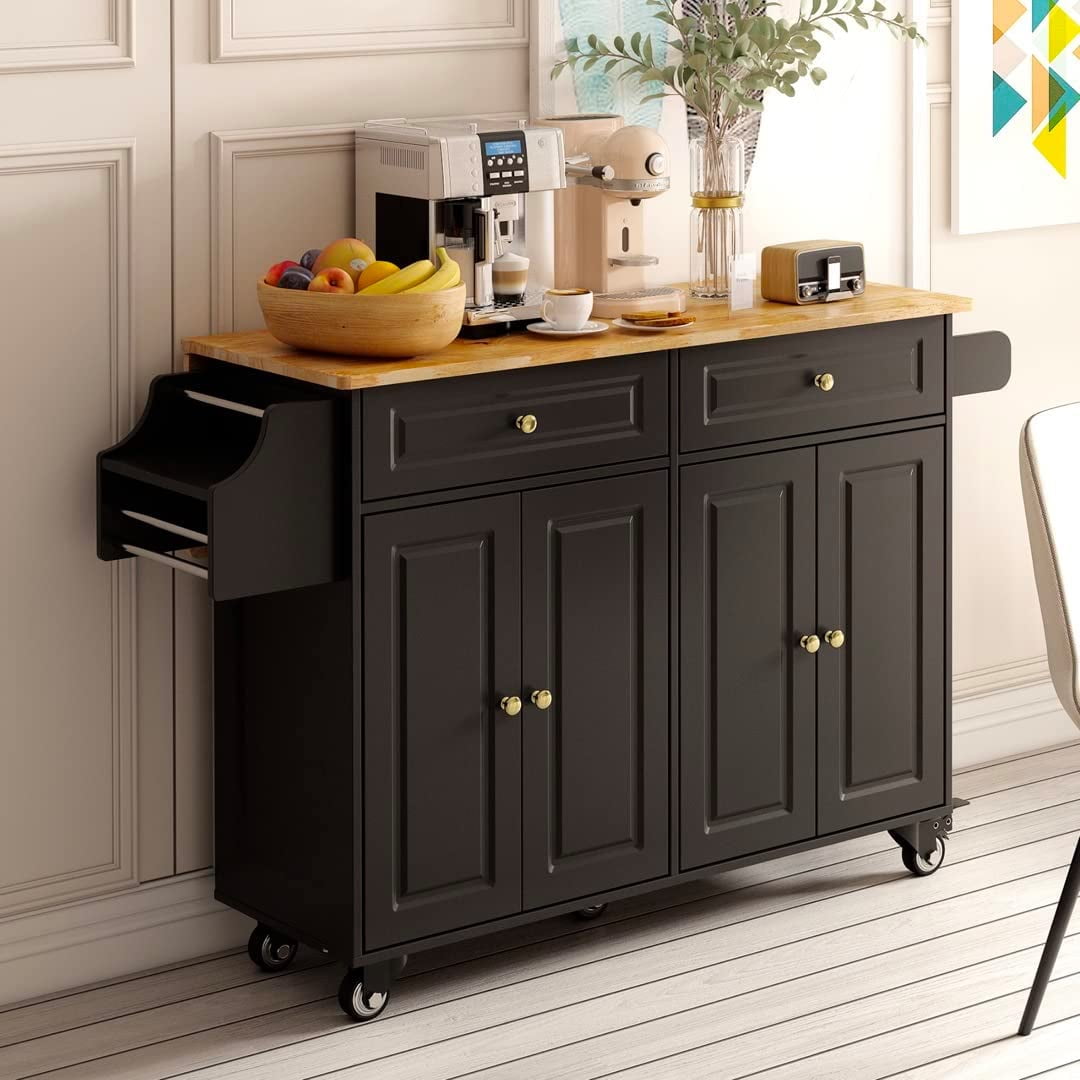 Lofka Kitchen Islands with Storage Kitchen Island Cart with