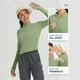 thumbnail image 5 of Blusa,Top corto de manga larga con protección solar para mujer, camisa con cremallera completa UPF y lentejuelas, blusa informal de poliéster para uso diario, sopatenor, 5 of 9