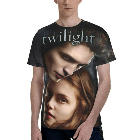 Unisex Summer Twilight Saga T-Shirts Crewneck Cool Short Sleeve Funny Graphic Print Top Casual Tees For Men Women