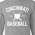 thumbnail image 4 of Inktastic Cincinnati Baseball Long Sleeve T-Shirt, 4 of 5