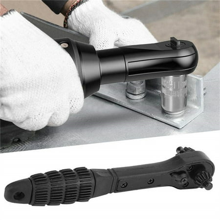 

KEVCHE Labor-saving Two-in-one Drill Chuck Black Ratchet Dual-use Wrench 12.717.5mm