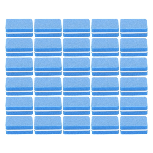 30 bloques pulidores de uñas profesionales para salón, minibloques portátiles para lijar y pulir uñas, herramienta de manicura, azul