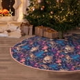 thumbnail image 5 of Disketp Skull starry sky flower Christmas Tree Skirt, Christmas Tree Decorations, Christmas Decor, Tree Mat Decoration(30-48IN)-36", 5 of 6