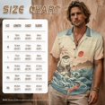 thumbnail image 4 of FOR U DESIGNS Otter Floral Sun Wave Print Couple Outfits Matchable Couple Clothes Linen-Like Sleeveless Women's Casual Dresses & Men's Button Down Shirt, 4 of 7