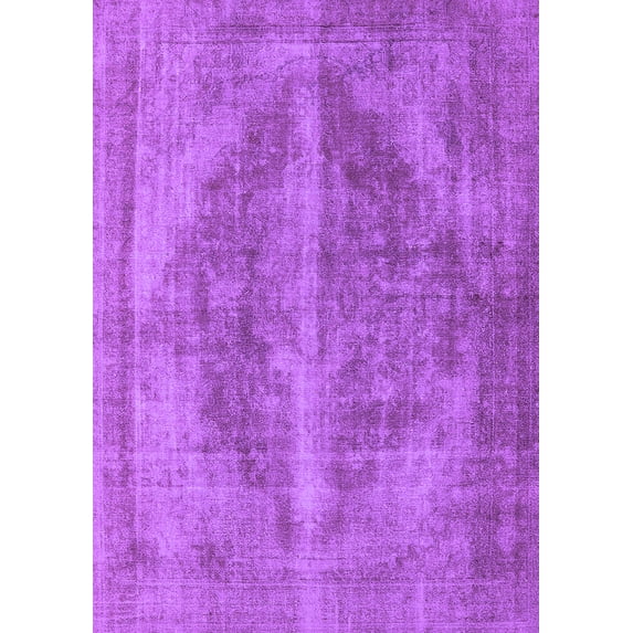 Ahgly Company Indoor Rectangle Oriental Purple Industrial Area Rugs, 8' x 10'