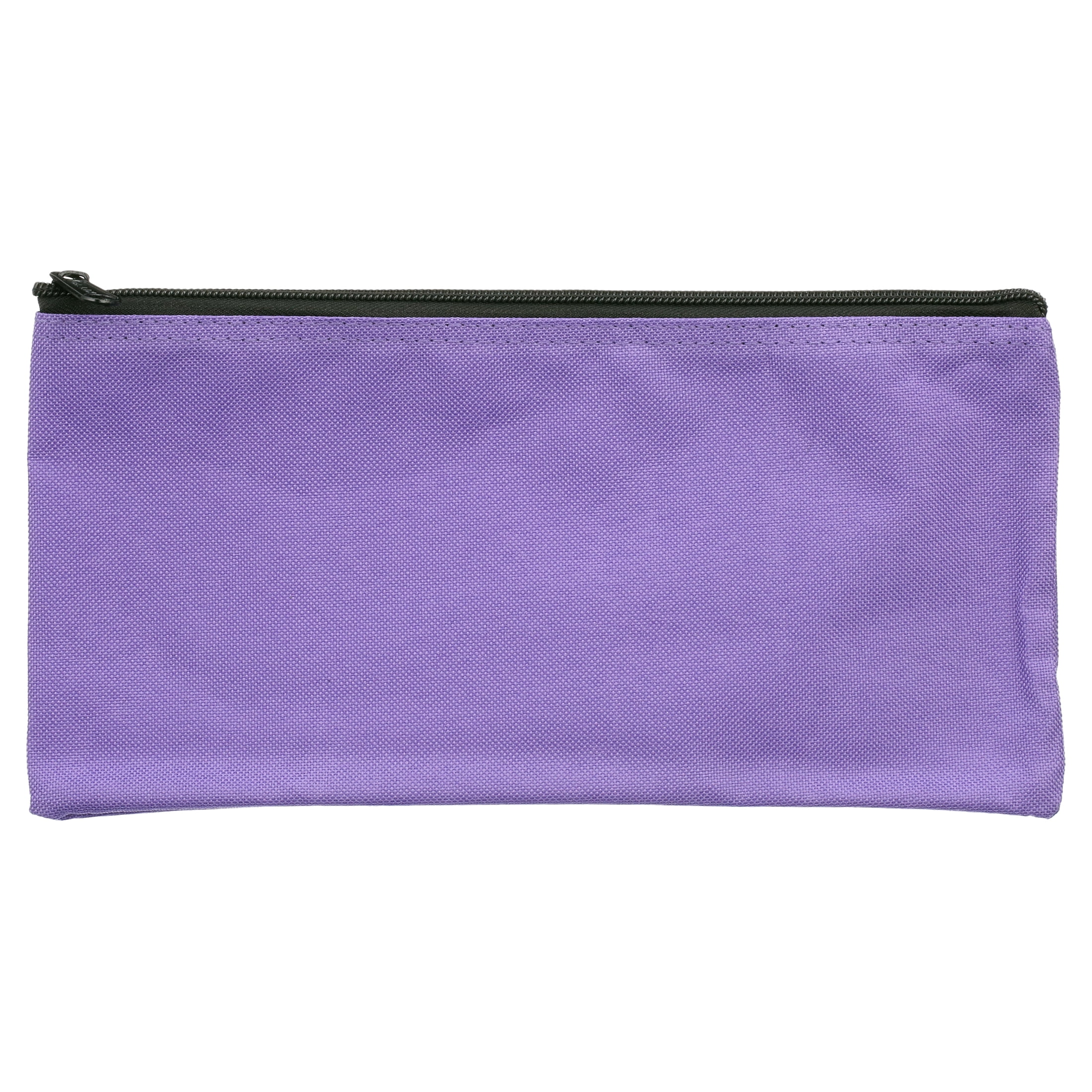 DALIX Zippered Money Pouch Bank Bag Pencil Marker Bags Assorted Colors 24 Pack