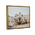 thumbnail image 3 of Stupell Summer Villa Town Palm Trees Landscape Photography Gold Floater Framed Art Print Wall Art, 3 of 6