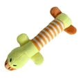 thumbnail image 3 of Juguete de Felpa Chirriante para Perros, Aliviar El Aburrimiento Seguro para Perros Peluche de Peluche Dientes de animales A Rayas Resistentes a la Mordedura Suave paraire, 3 of 8