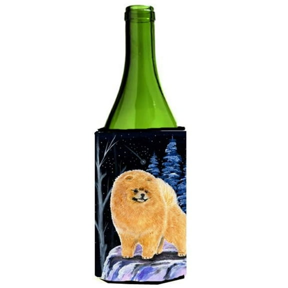 Starry Night Pomeranian Wine bottle sleeve Hugger
