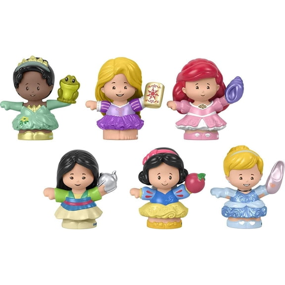 Fisher-Price Disney Princess Gift Set by Little People, 6 Character Figures for Toddlers and Preschool Kids Ages 1 to 5 Years [ Exclusive]