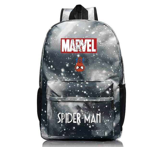 Mochila escolar Spider-man Marvel que brilla en la oscuridad.