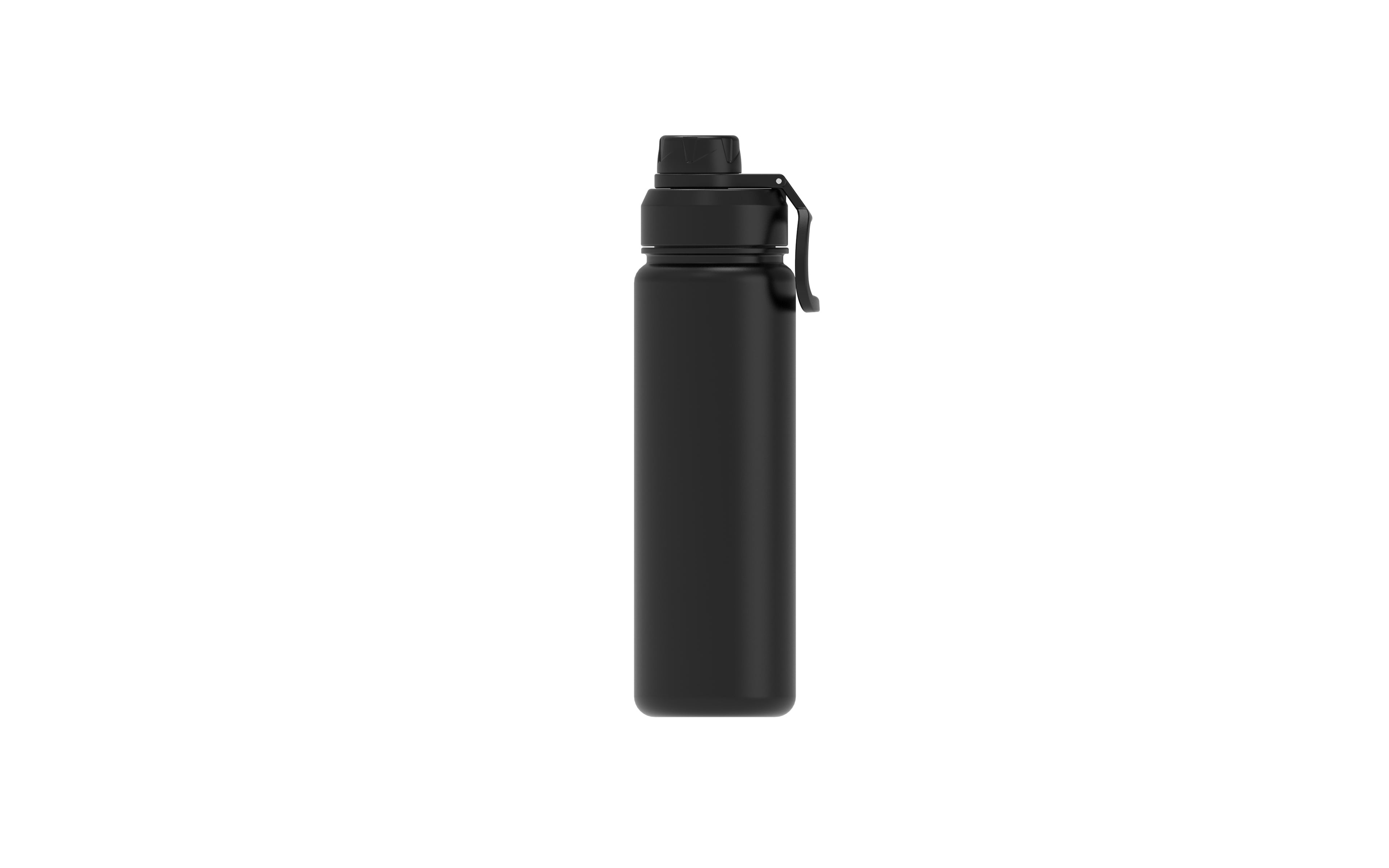 Mainstays 24OZ Bouteille d'eau à double paroi en acier inoxydable noire