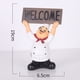 thumbnail image 4 of Figuritas de Chef, decoración de cocina con Placa de Tablero de muestra de bienvenida, decoración creativa para el hogar, cocina, restaurante, 4 of 4
