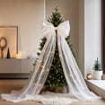 thumbnail image 2 of Barsme Extra Large Organza Bow Decorations,Giant Tulle Bow, with Tie and Long Ribbon Tails, for Chrismas Tree Decoration, 2 of 5